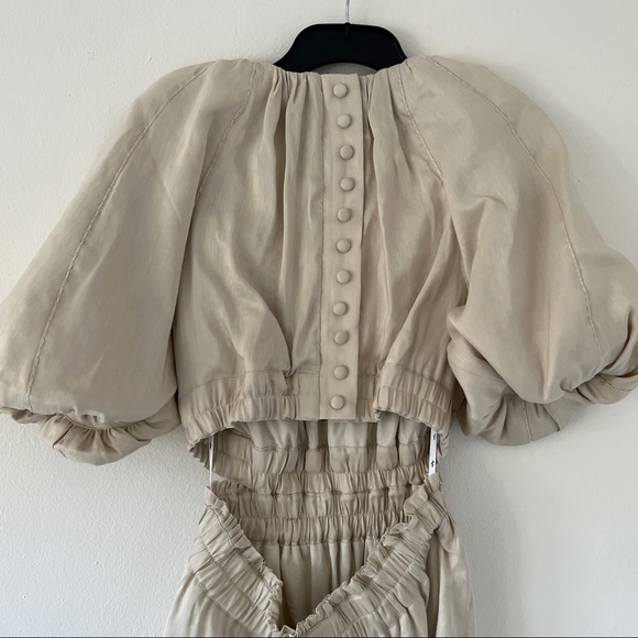 AJE Euphoria Cut Out Dress Stone • Size 8 • RRP $625 - Picture 14 of 16